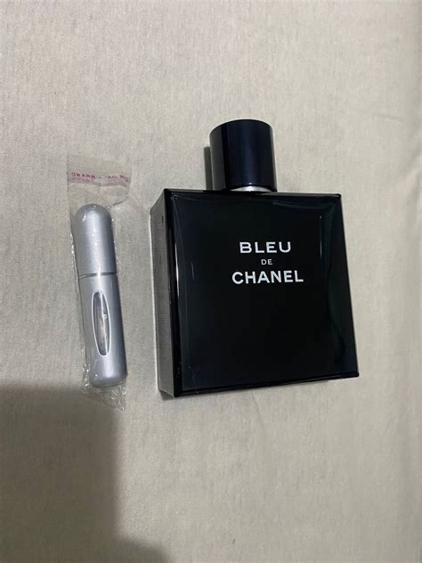 bleu de chanel mini size|Chanel perfume canister.